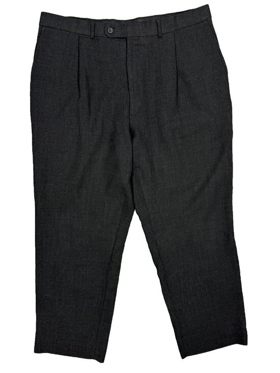 Jack Victor Other - Jack Victor Dress Pants Grey Wool Trousers Soft Hopsack 34x29